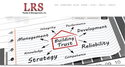 Desktop Screenshot of lrspropertymanagement.com